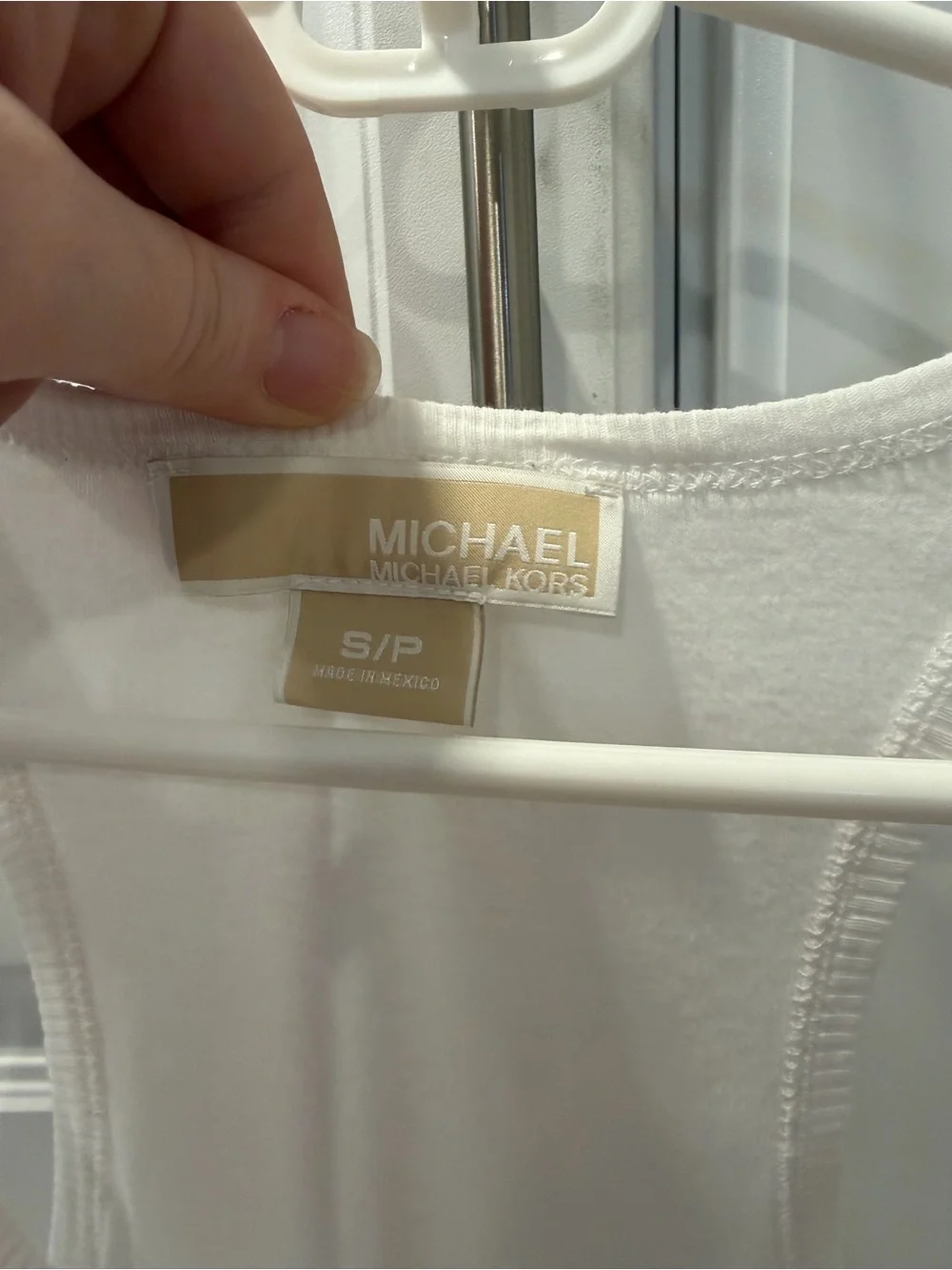 Michael Kors White Sleeveless Tank Top